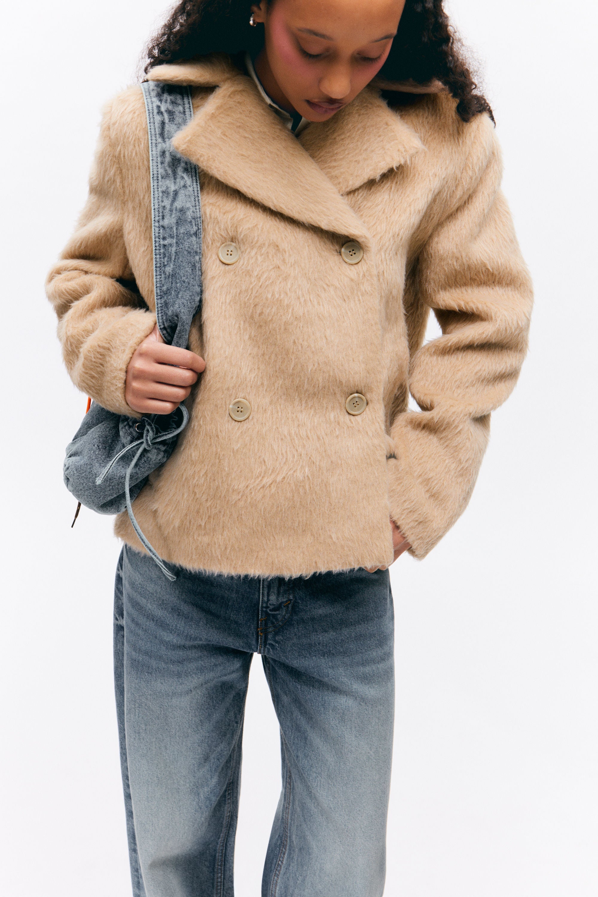 Veste croisée en maille